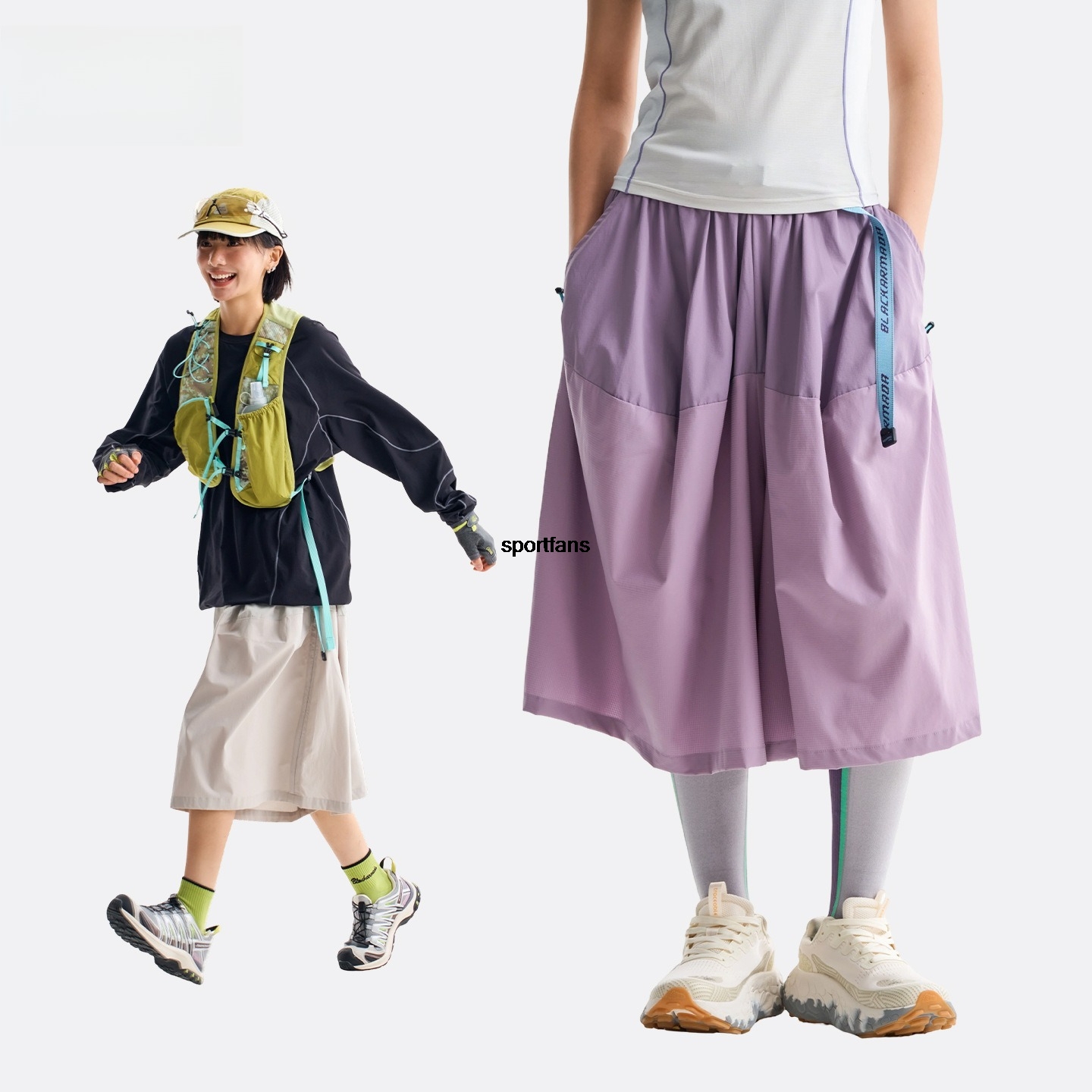 Outdoor Power Block - Women's Outdoor Cargo Long Skirt, Quick