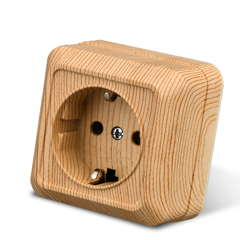 Outdoor Power Usa - WESA Wooden Wall Surface Socket Plugs