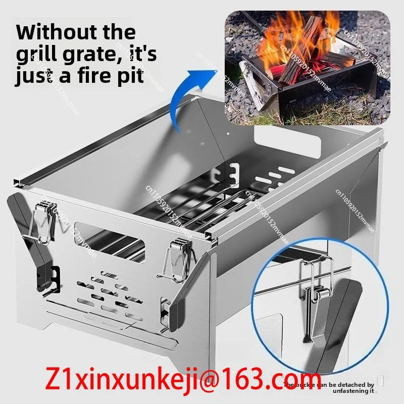 Outdoor Power Grill - Flip Charcoal Barbecue Grill Household Outdoor
