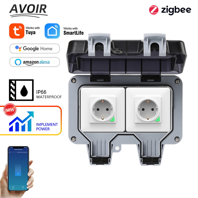 Outdoor Usb Power Strip - Avoir Tuya Zigbee Electrical Sockets IP66