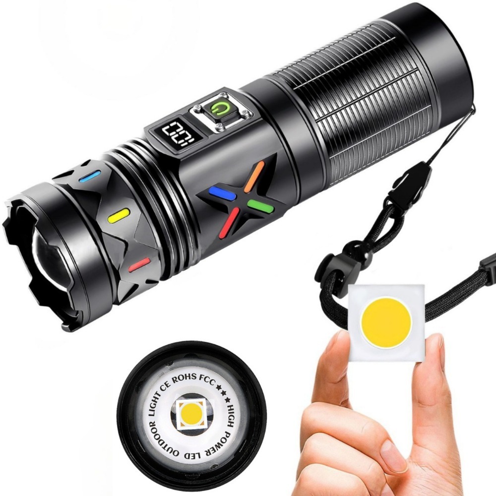 Outdoor Power Meter - High Power LED Flashlight Telescopic Zoom