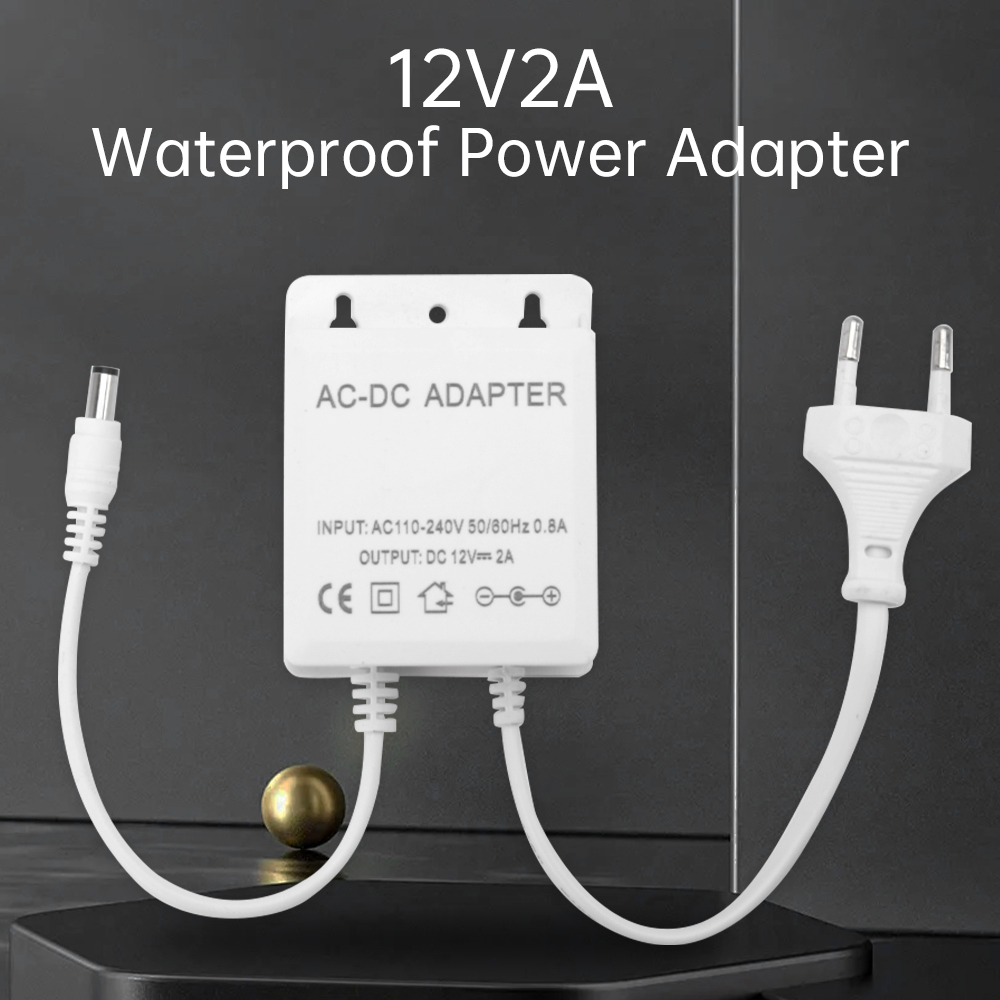 DC12V 2A EU Plug Adapter Secur - Outdoor Power Wire ulasan dan harga