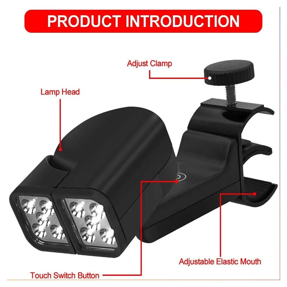 LED Dual Head Grill Light Batt - Outdoor Power Grill ulasan dan harga