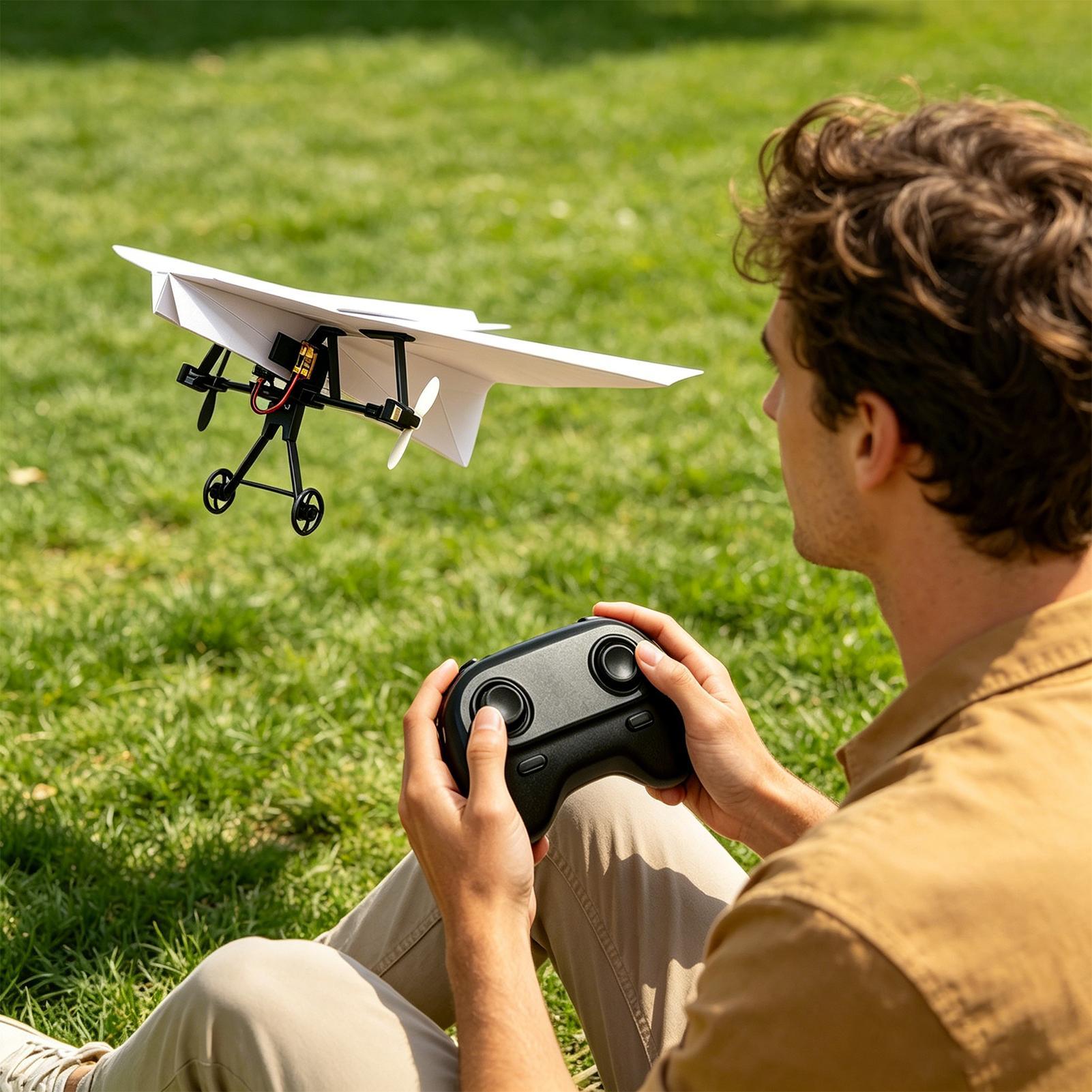 RC Paper Airplane Kit Remote C - Outdoor Power Usa ulasan dan harga