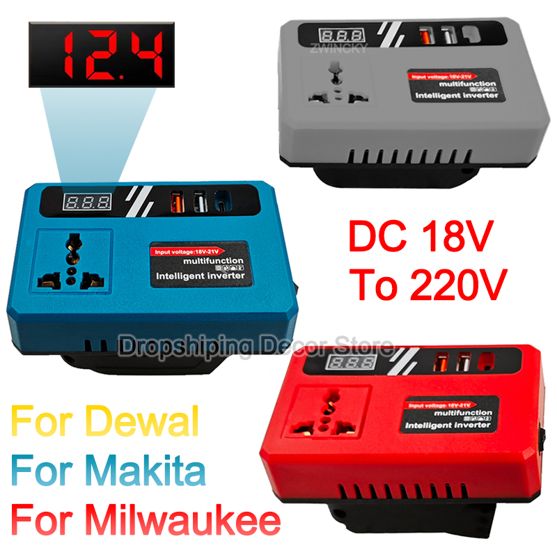 Power Inverter DC 18V To 220V  - Outdoor Power Usa ulasan dan harga
