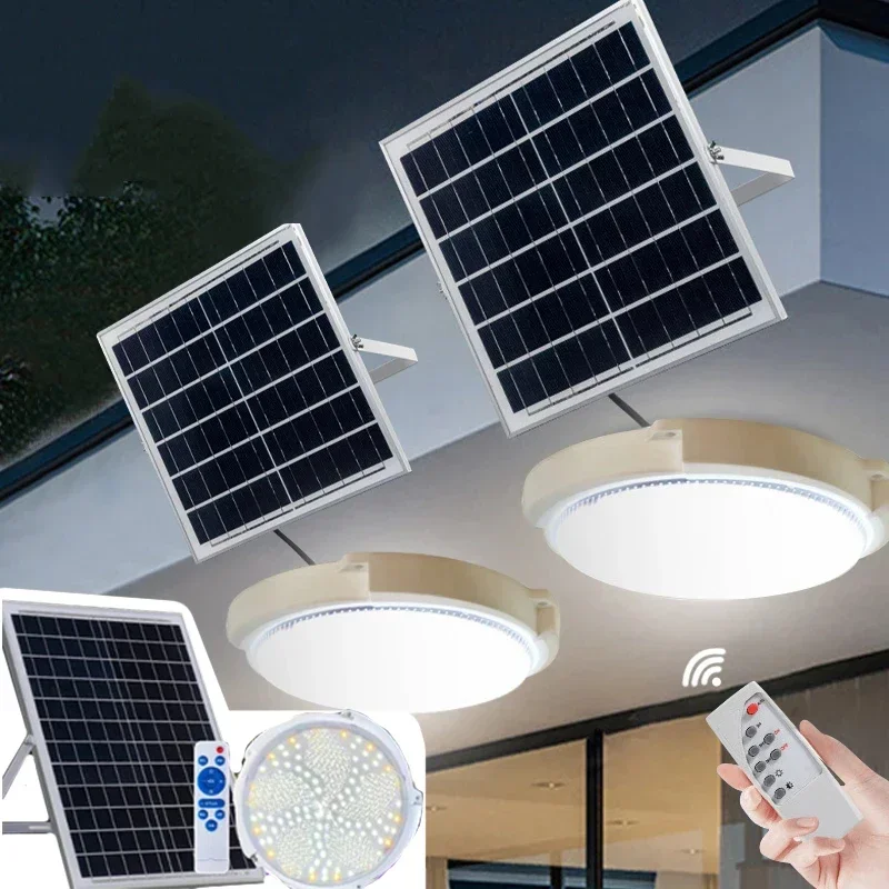60/500W LED Solar Ceiling Ligh - Outdoor Power Line ulasan dan harga