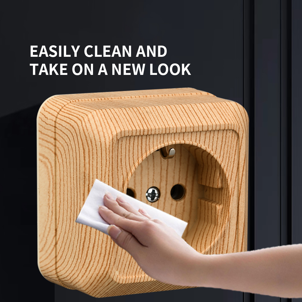 WESA Wood Wall Surface Socket  - Outdoor Power Usa ulasan dan harga