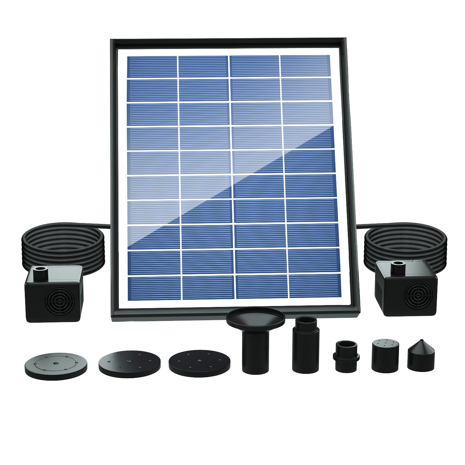 Solar Fountain, Solar Powered  - Panel Power Outdoor ulasan dan harga
