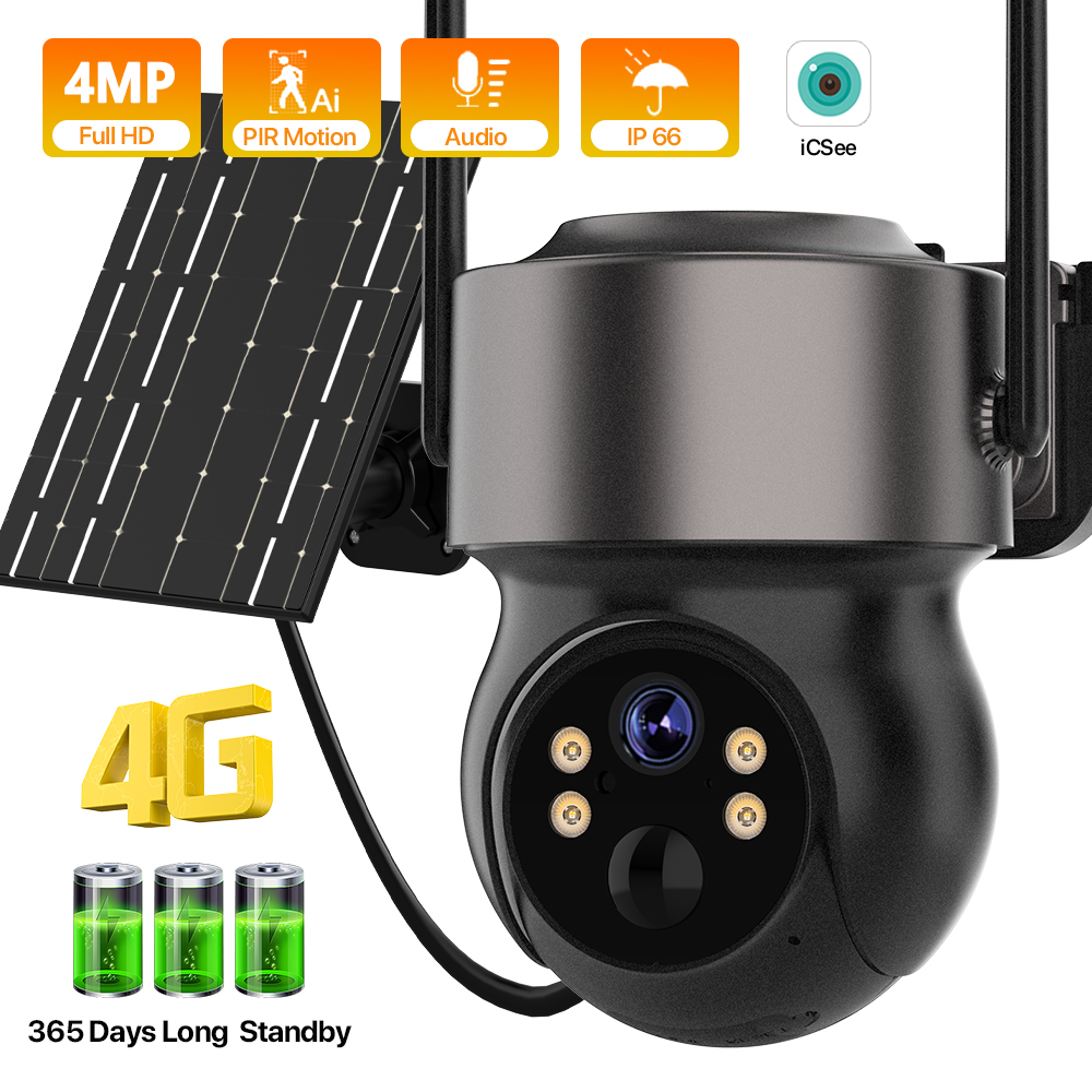 4MP 4G SIM Solar Battery Power - Panel Power Outdoor ulasan dan harga