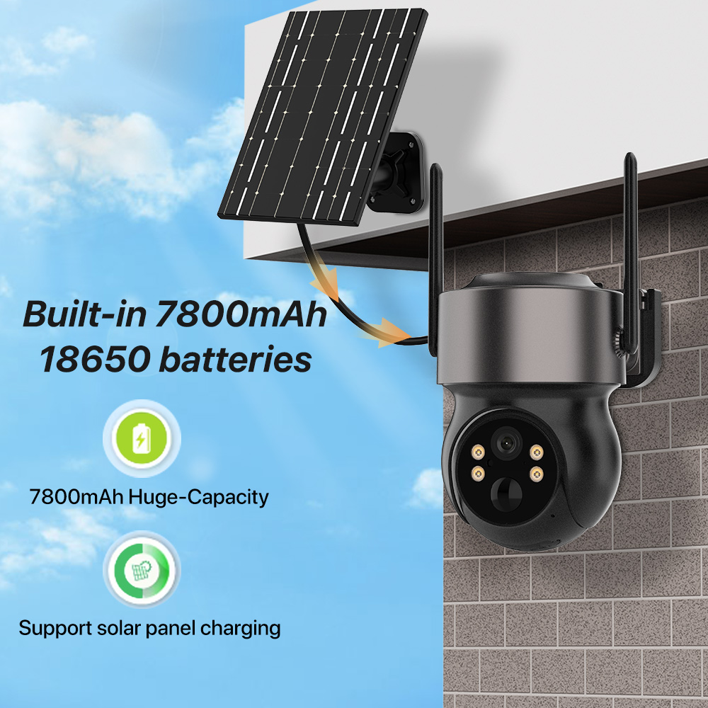 4MP 4G SIM Solar Battery Power - Panel Power Outdoor ulasan dan harga