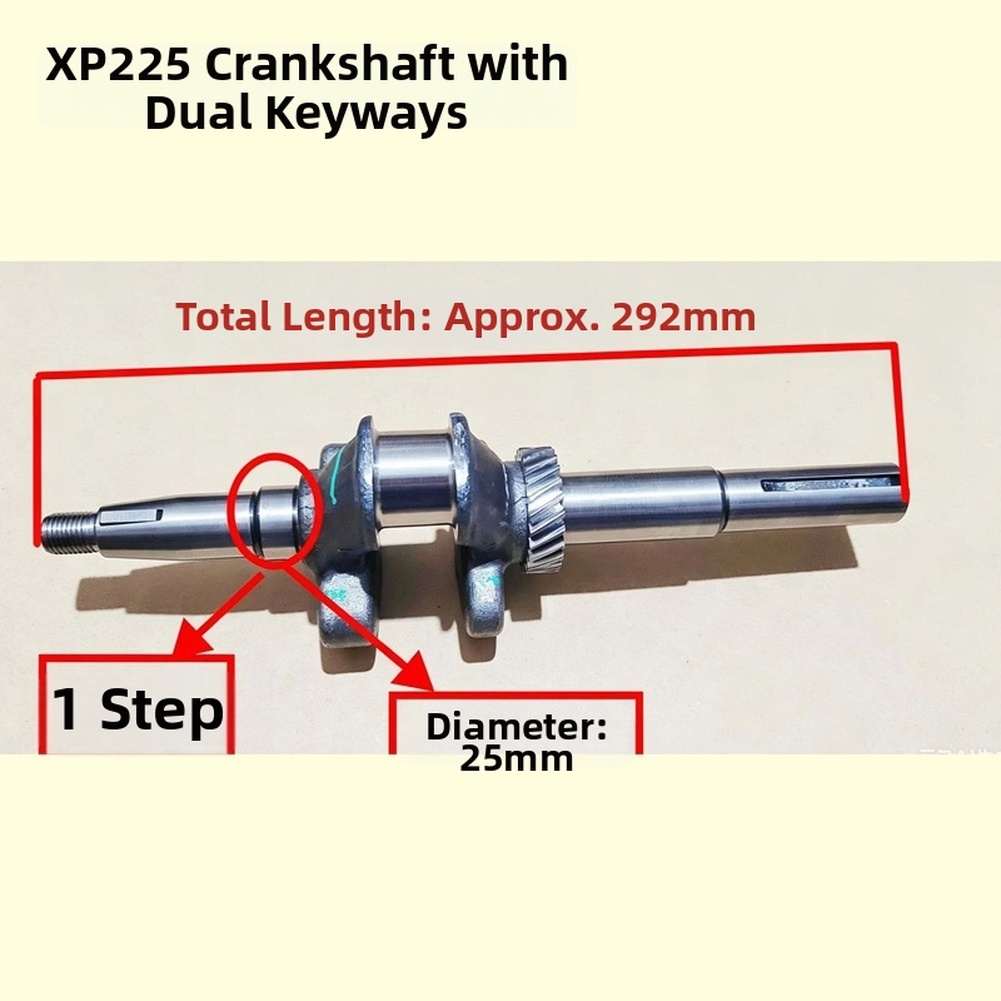 Crankshaft Dual Keyway 292mm L - Garden Tiller Mini ulasan dan harga