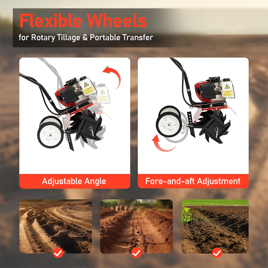 Gas-powered Micro Cultivator A - Garden Tiller Mini ulasan dan harga