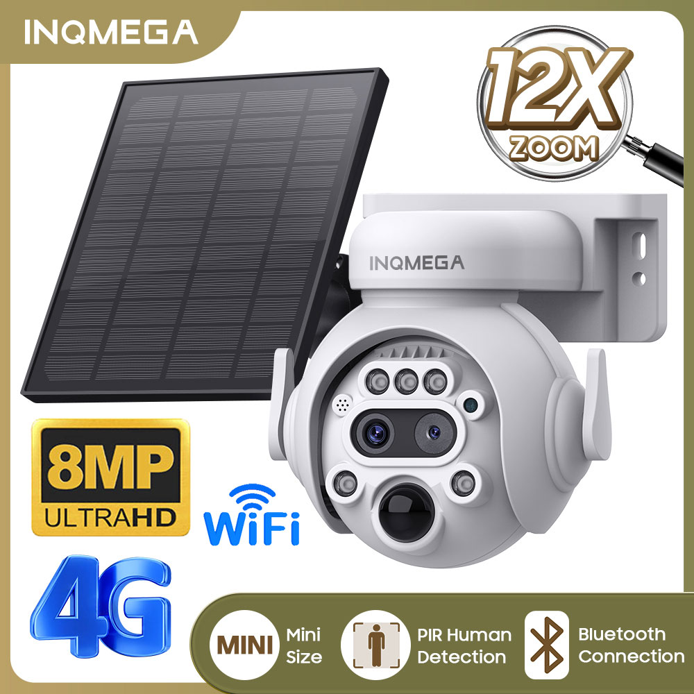 INQMEGA 8MP 4K Solar Powered C - Panel Power Outdoor ulasan dan harga