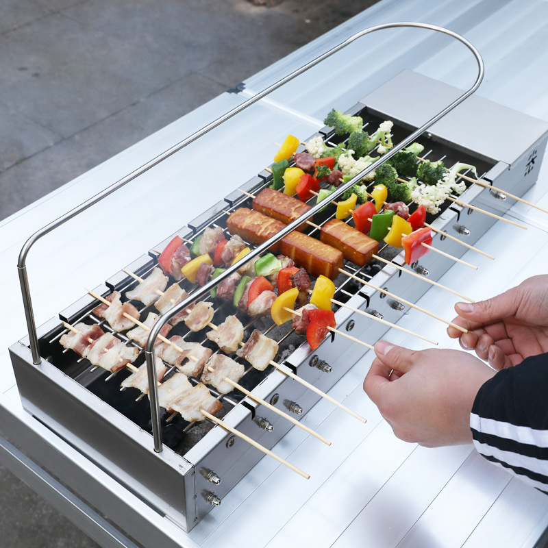 Portable Automatic Rotating BB - Outdoor Power Grill ulasan dan harga