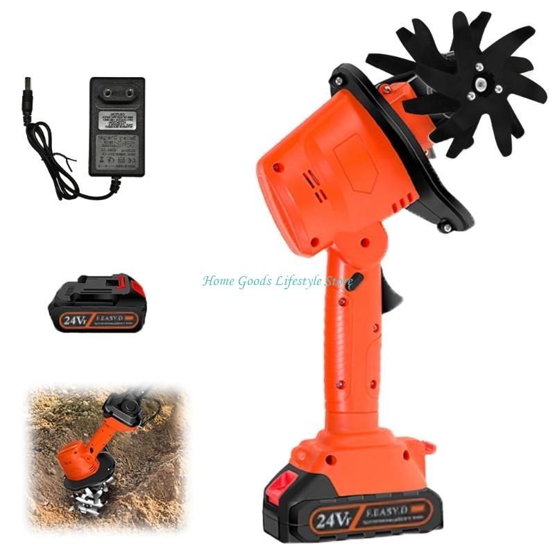 E74E Cordless Mini Tiller 21V  - Garden Tiller Mini ulasan dan harga