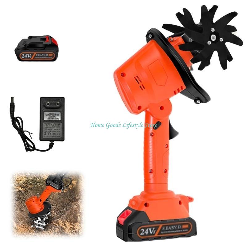 E74E Cordless Mini Tiller 21V  - Garden Tiller Mini ulasan dan harga