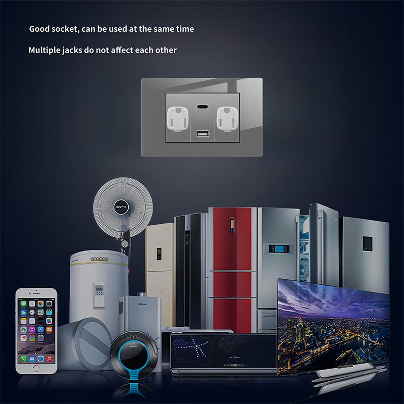 Us Standard Grey Tempered Glas - Outdoor Usb Power Strip ulasan dan harga