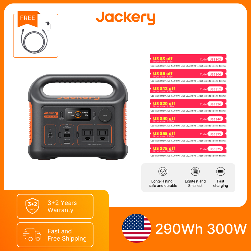 Jackery Portable Power Station - Extension Cord Outdoor ulasan dan harga