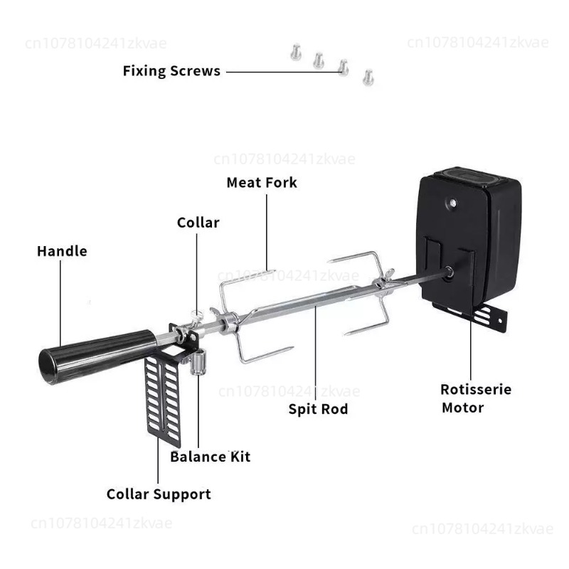Battery-Powered Electric Rotis - Outdoor Power Grill ulasan dan harga