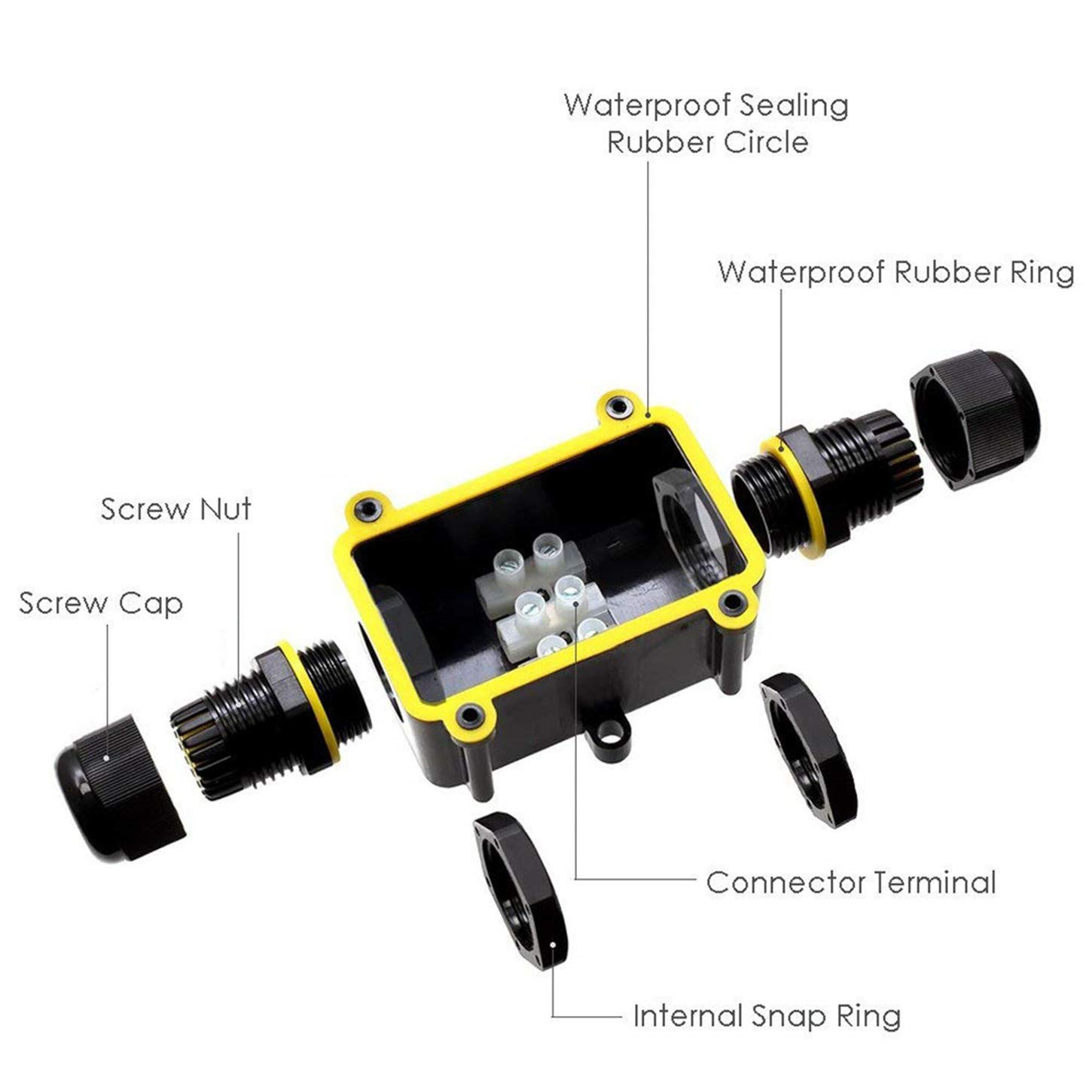 2 Way Outdoor Waterproof IP66  - Outdoor Power Wire ulasan dan harga