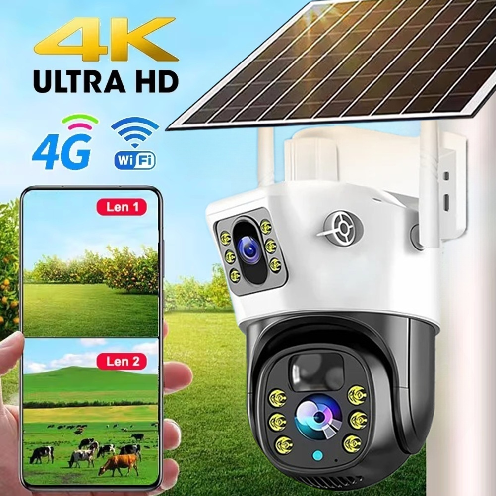 4G / WiFi Solar Camera Dual Le - Panel Power Outdoor ulasan dan harga