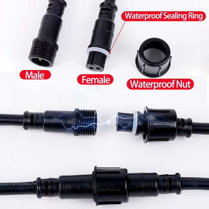 Waterproof Wire Connector Set  - Outdoor Power Wire ulasan dan harga