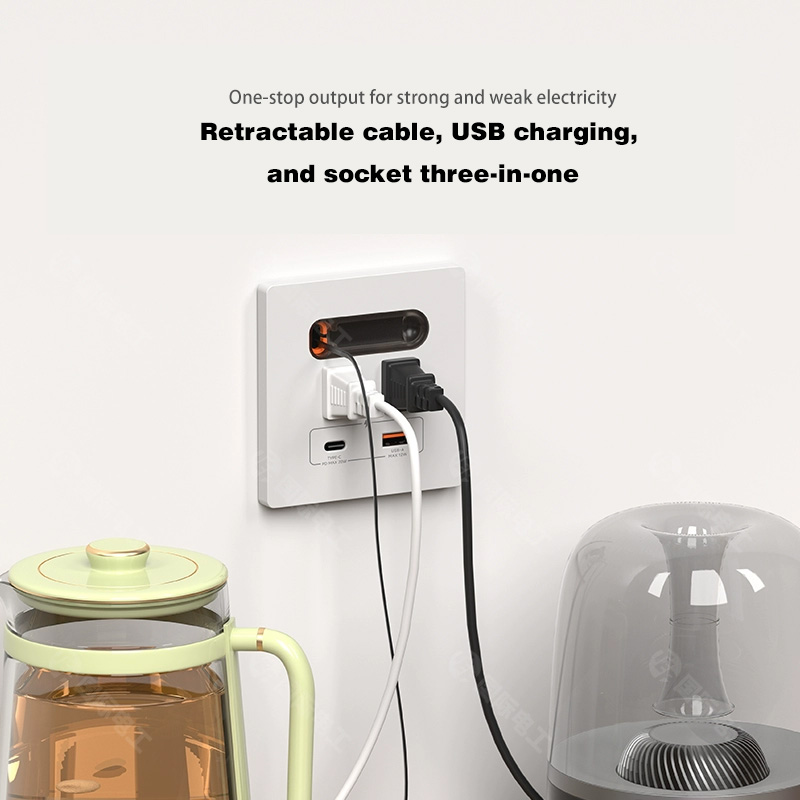Anssin 12w Universal Wall Pane - Outdoor Usb Power Strip ulasan dan harga