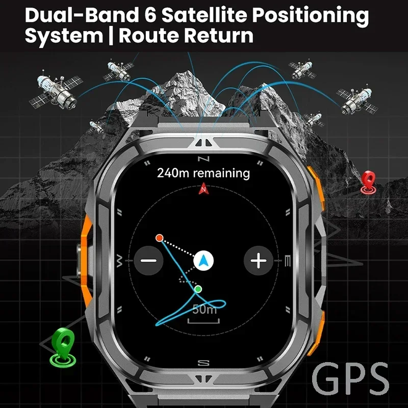 Luxury AMOLED Smartwatch Real  - Outdoor Power Meter ulasan dan harga