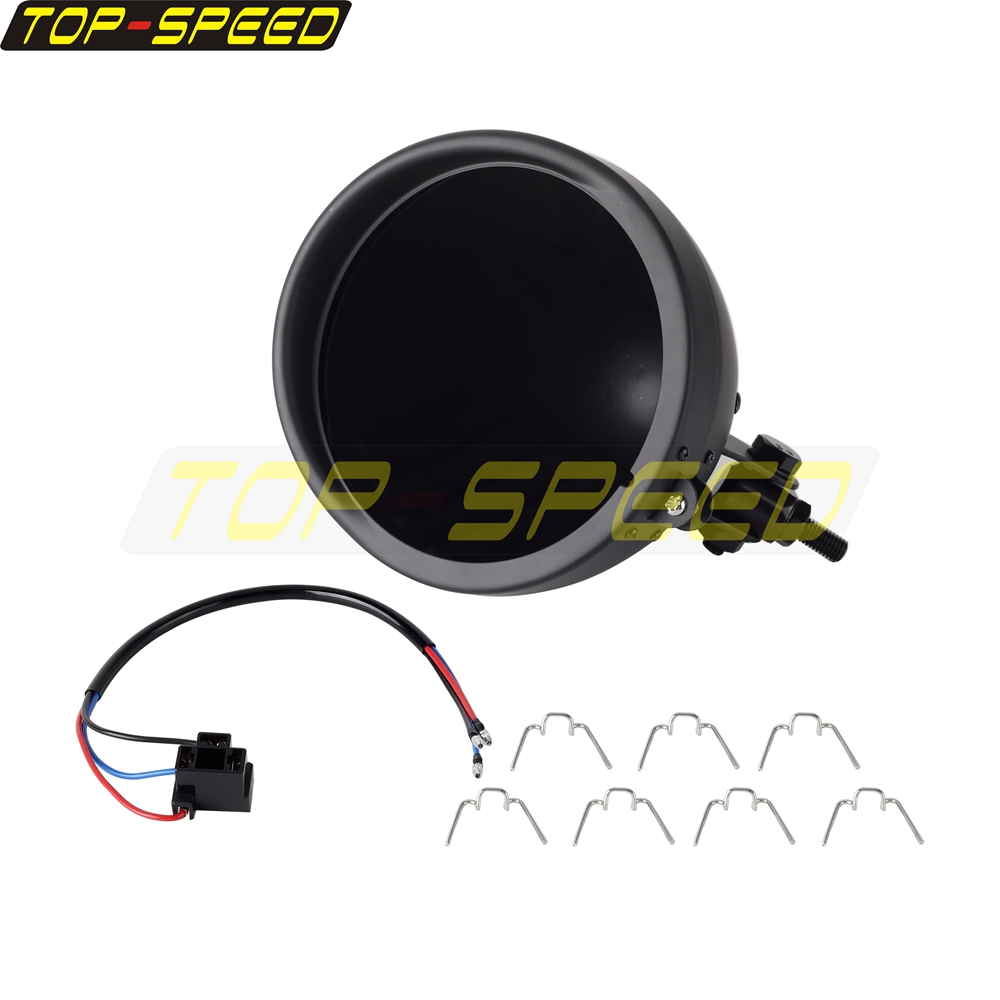 Black/Chrome Motorcycle Headla - Outdoor Power Usa ulasan dan harga