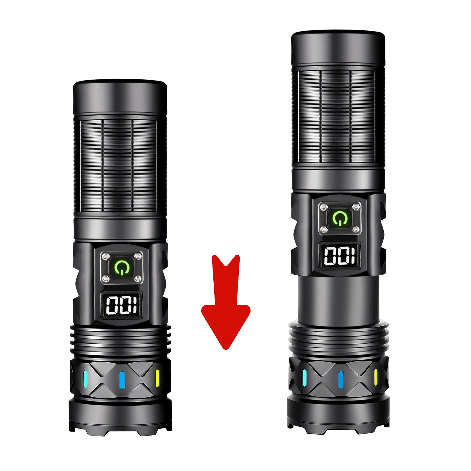 High Power LED Flashlight Tele - Outdoor Power Meter ulasan dan harga