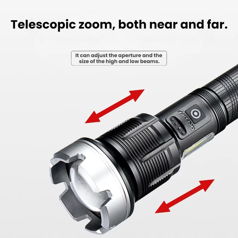 High-power LED Flashlight Tele - Outdoor Power Meter ulasan dan harga