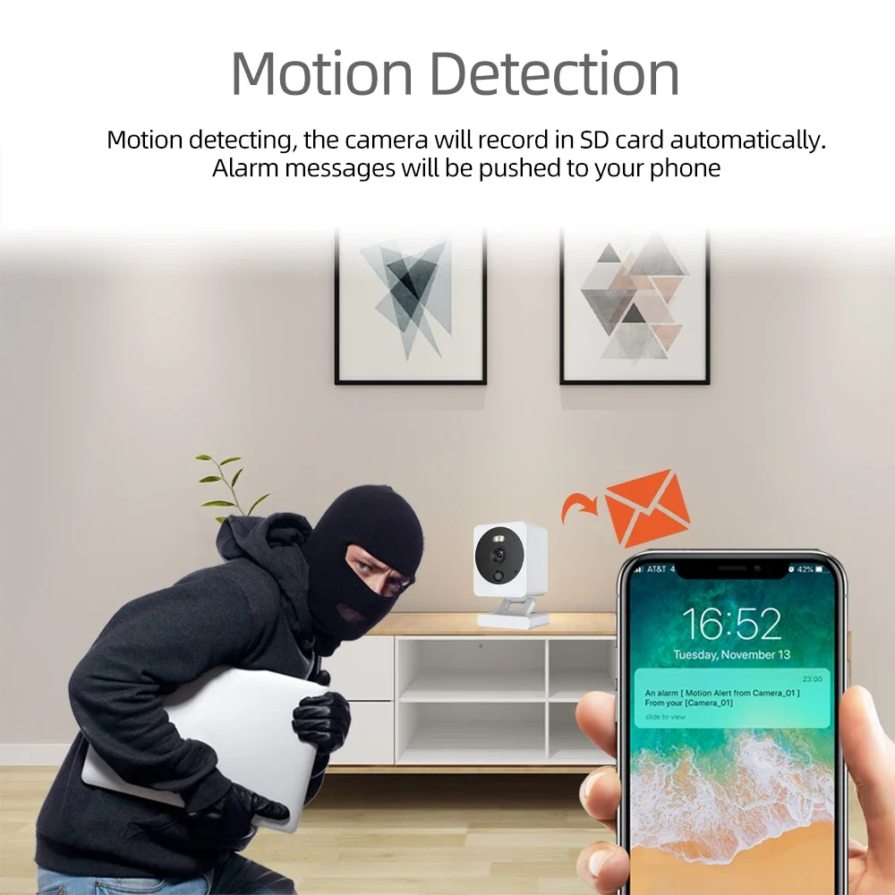 5MP Wifi Smart Home Baby Monit - Outdoor Power Block ulasan dan harga