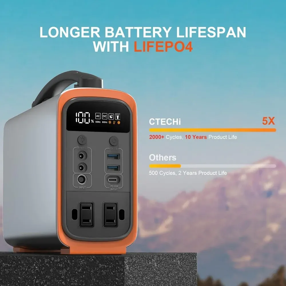 320Wh Lifepo4 Portable Power S - Outdoor Power Generator ulasan dan harga
